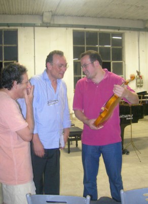 con Girolamo Bottiglieri: violino dedicato a Dorflers